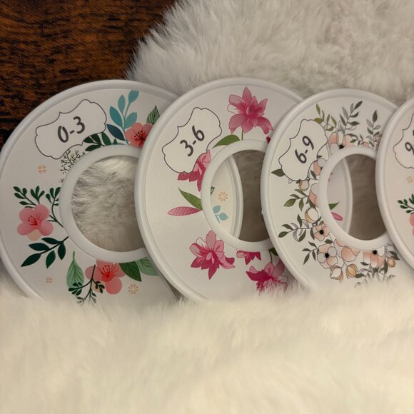Closet Dividers for Baby Infant Plastic Discs 0 to 24 months NEW (SKU: 16IN) - Picture 2 of 2